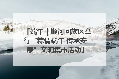 端午｜顺河回族区举行“粽情端午 传承安康”文明集市活动